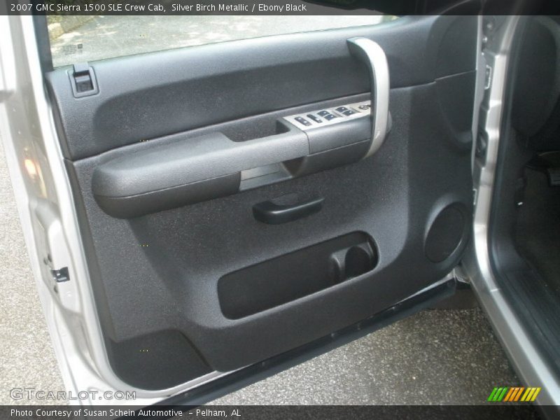 Silver Birch Metallic / Ebony Black 2007 GMC Sierra 1500 SLE Crew Cab