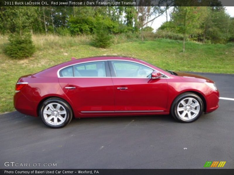 Red Jewel Tintcoat / Dark Titanium/Light Titanium 2011 Buick LaCrosse CXL