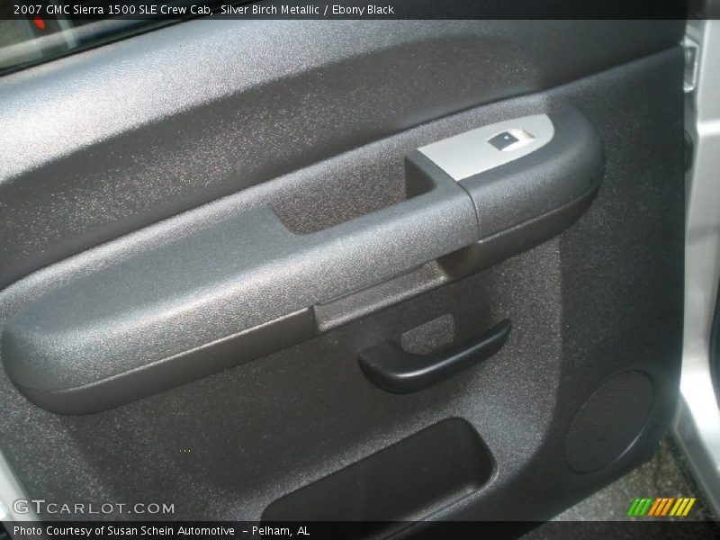 Silver Birch Metallic / Ebony Black 2007 GMC Sierra 1500 SLE Crew Cab