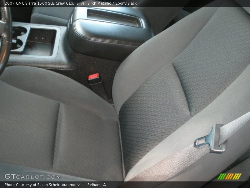 Silver Birch Metallic / Ebony Black 2007 GMC Sierra 1500 SLE Crew Cab