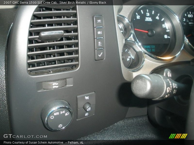 Silver Birch Metallic / Ebony Black 2007 GMC Sierra 1500 SLE Crew Cab