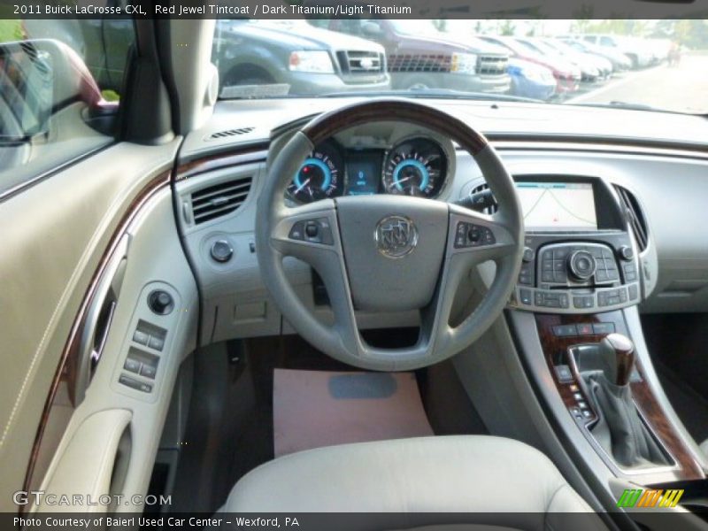 Red Jewel Tintcoat / Dark Titanium/Light Titanium 2011 Buick LaCrosse CXL