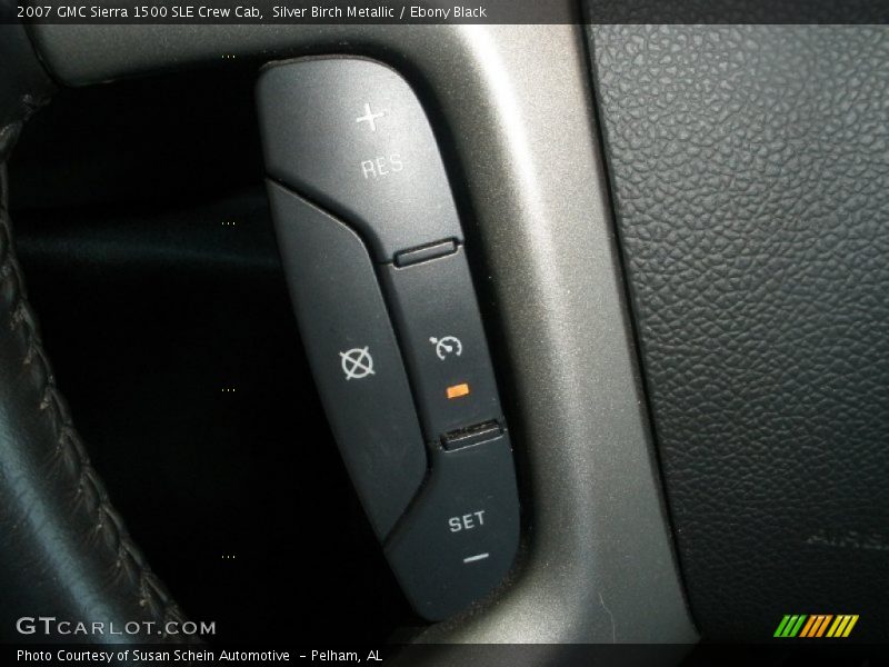 Silver Birch Metallic / Ebony Black 2007 GMC Sierra 1500 SLE Crew Cab