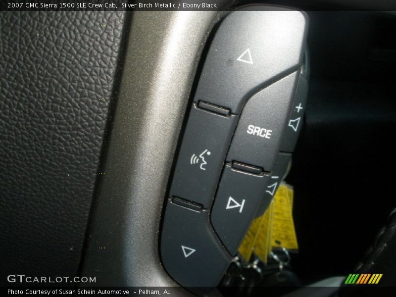 Silver Birch Metallic / Ebony Black 2007 GMC Sierra 1500 SLE Crew Cab