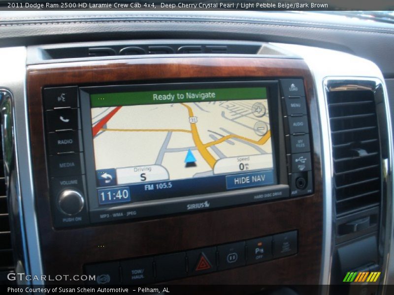 Deep Cherry Crystal Pearl / Light Pebble Beige/Bark Brown 2011 Dodge Ram 2500 HD Laramie Crew Cab 4x4