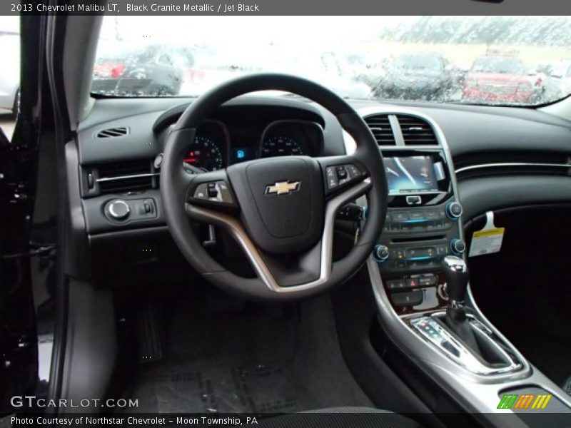 Black Granite Metallic / Jet Black 2013 Chevrolet Malibu LT