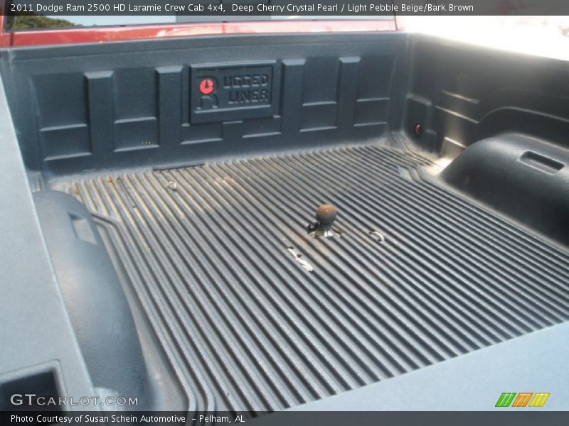 Deep Cherry Crystal Pearl / Light Pebble Beige/Bark Brown 2011 Dodge Ram 2500 HD Laramie Crew Cab 4x4