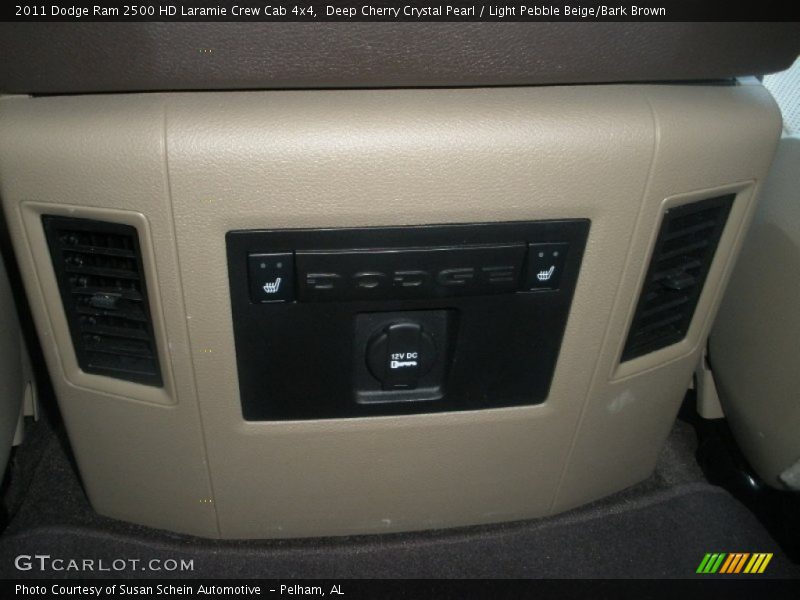 Deep Cherry Crystal Pearl / Light Pebble Beige/Bark Brown 2011 Dodge Ram 2500 HD Laramie Crew Cab 4x4