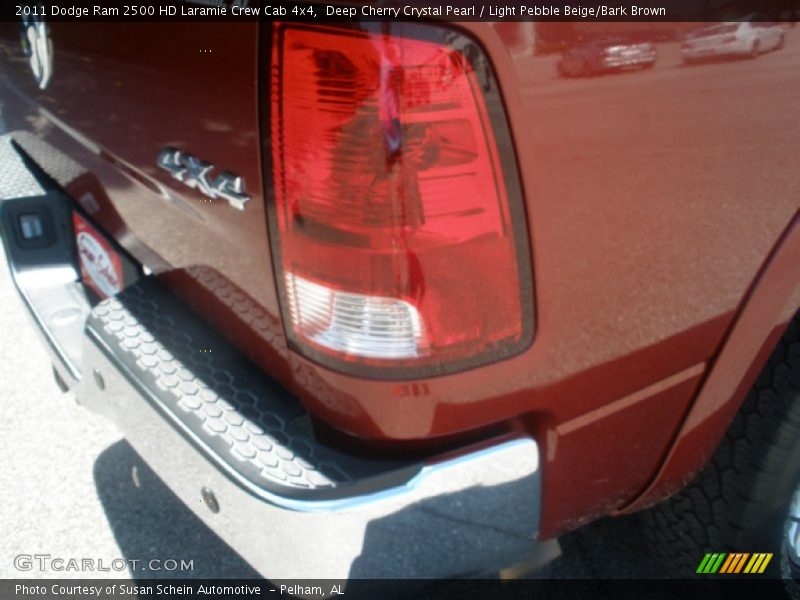 Deep Cherry Crystal Pearl / Light Pebble Beige/Bark Brown 2011 Dodge Ram 2500 HD Laramie Crew Cab 4x4