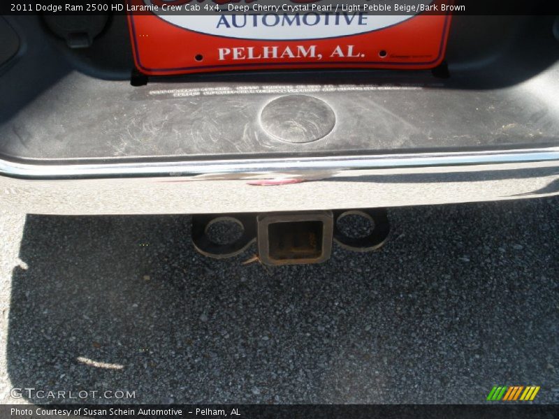 Deep Cherry Crystal Pearl / Light Pebble Beige/Bark Brown 2011 Dodge Ram 2500 HD Laramie Crew Cab 4x4