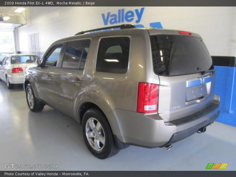 Mocha Metallic / Beige 2009 Honda Pilot EX-L 4WD