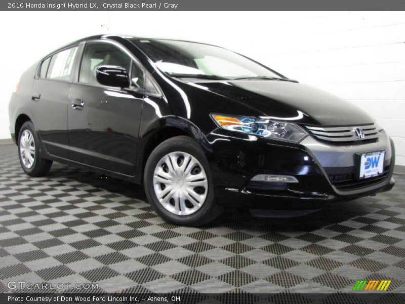 Crystal Black Pearl / Gray 2010 Honda Insight Hybrid LX