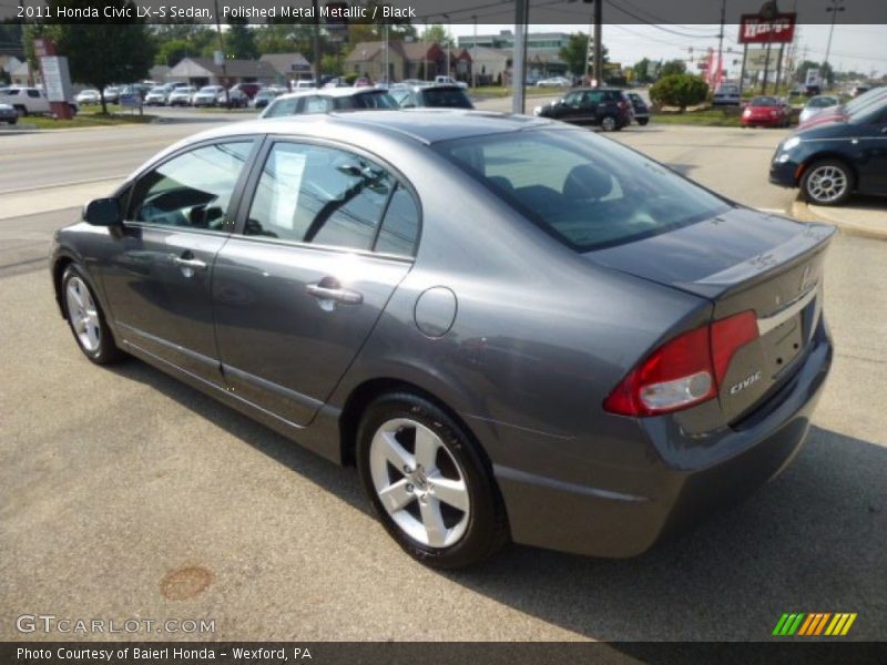 Polished Metal Metallic / Black 2011 Honda Civic LX-S Sedan