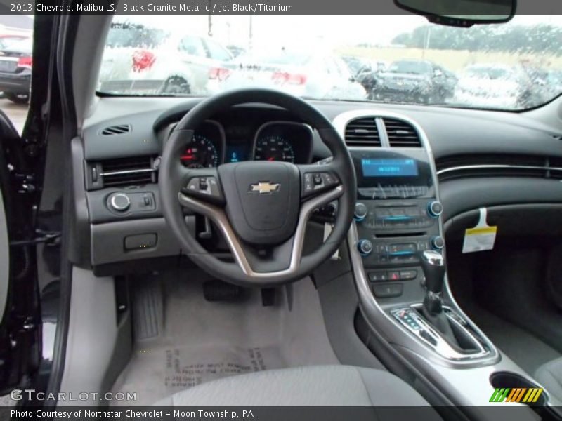 Black Granite Metallic / Jet Black/Titanium 2013 Chevrolet Malibu LS