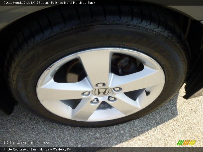 Polished Metal Metallic / Black 2011 Honda Civic LX-S Sedan