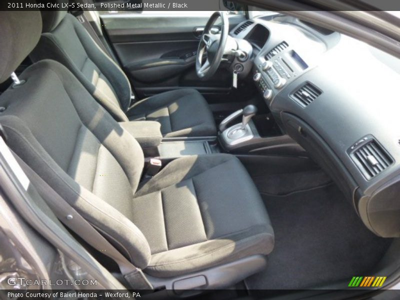Polished Metal Metallic / Black 2011 Honda Civic LX-S Sedan