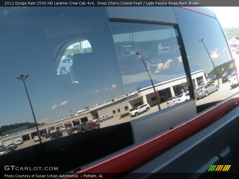 Deep Cherry Crystal Pearl / Light Pebble Beige/Bark Brown 2011 Dodge Ram 2500 HD Laramie Crew Cab 4x4