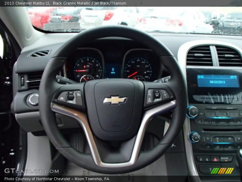 Black Granite Metallic / Jet Black/Titanium 2013 Chevrolet Malibu LS