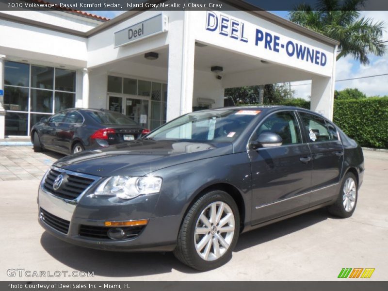 Island Gray Metallic / Classic Gray 2010 Volkswagen Passat Komfort Sedan