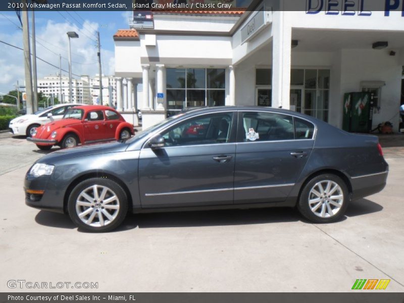 Island Gray Metallic / Classic Gray 2010 Volkswagen Passat Komfort Sedan