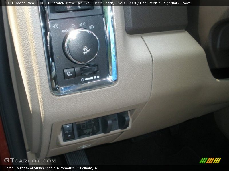 Deep Cherry Crystal Pearl / Light Pebble Beige/Bark Brown 2011 Dodge Ram 2500 HD Laramie Crew Cab 4x4