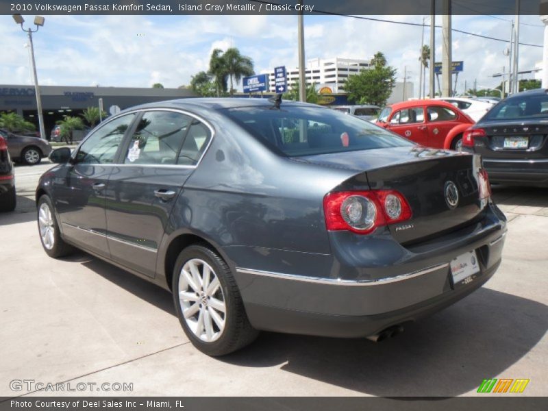 Island Gray Metallic / Classic Gray 2010 Volkswagen Passat Komfort Sedan