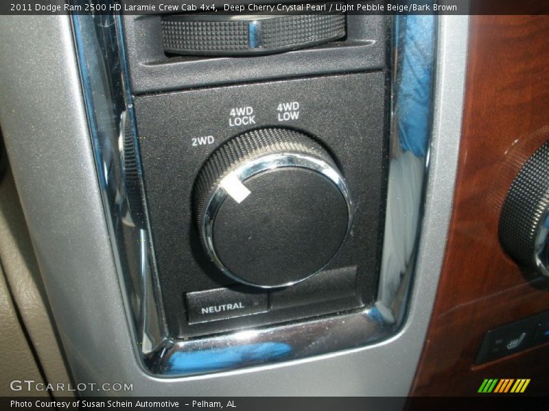 Deep Cherry Crystal Pearl / Light Pebble Beige/Bark Brown 2011 Dodge Ram 2500 HD Laramie Crew Cab 4x4
