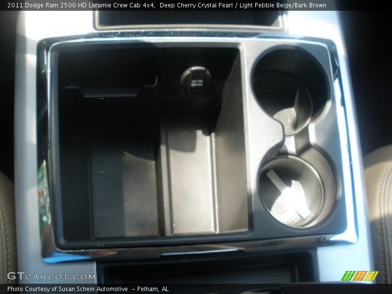 Deep Cherry Crystal Pearl / Light Pebble Beige/Bark Brown 2011 Dodge Ram 2500 HD Laramie Crew Cab 4x4