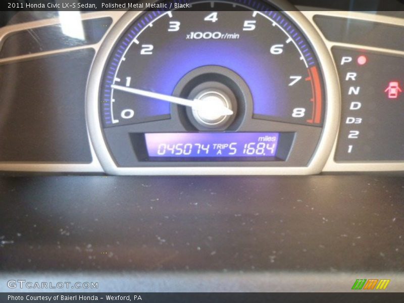 Polished Metal Metallic / Black 2011 Honda Civic LX-S Sedan