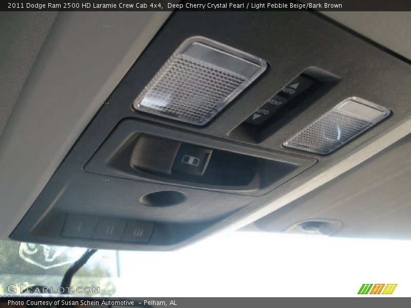 Deep Cherry Crystal Pearl / Light Pebble Beige/Bark Brown 2011 Dodge Ram 2500 HD Laramie Crew Cab 4x4
