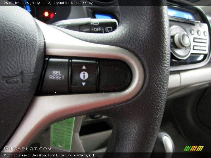 Crystal Black Pearl / Gray 2010 Honda Insight Hybrid LX