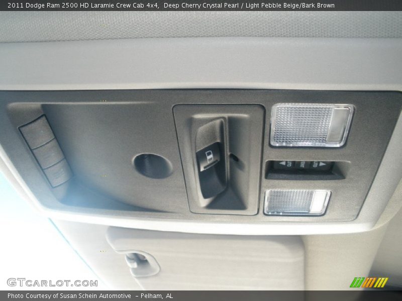 Deep Cherry Crystal Pearl / Light Pebble Beige/Bark Brown 2011 Dodge Ram 2500 HD Laramie Crew Cab 4x4