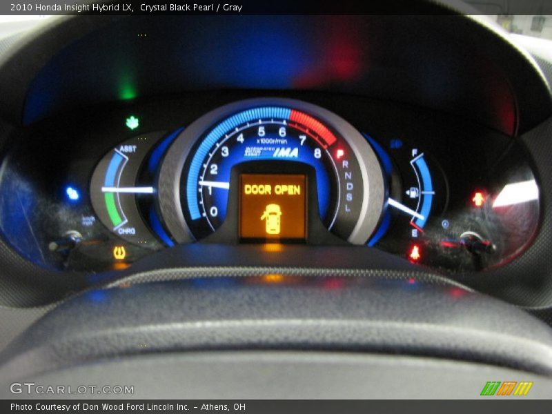 Crystal Black Pearl / Gray 2010 Honda Insight Hybrid LX