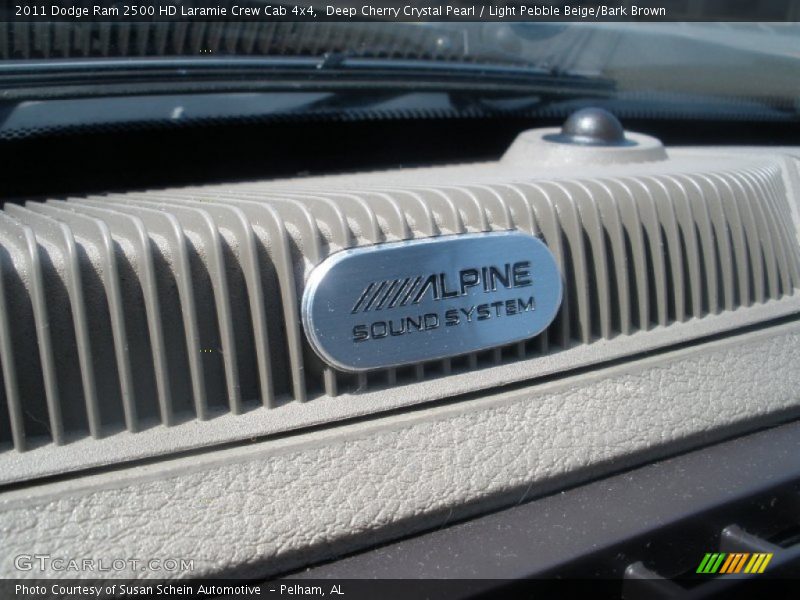 Deep Cherry Crystal Pearl / Light Pebble Beige/Bark Brown 2011 Dodge Ram 2500 HD Laramie Crew Cab 4x4
