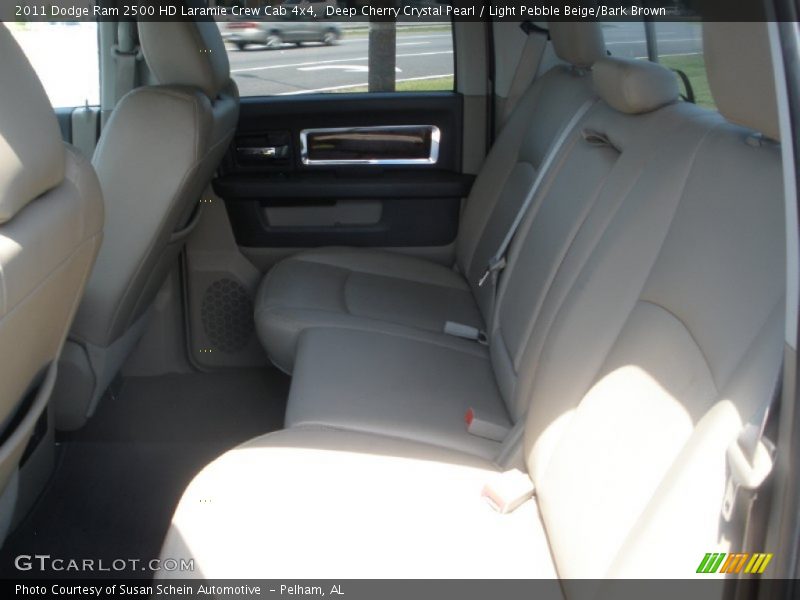 Deep Cherry Crystal Pearl / Light Pebble Beige/Bark Brown 2011 Dodge Ram 2500 HD Laramie Crew Cab 4x4