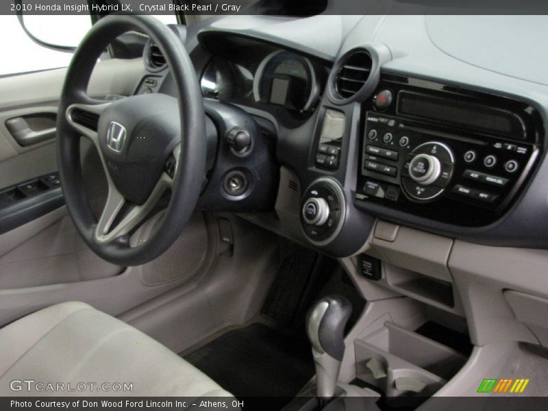 Crystal Black Pearl / Gray 2010 Honda Insight Hybrid LX