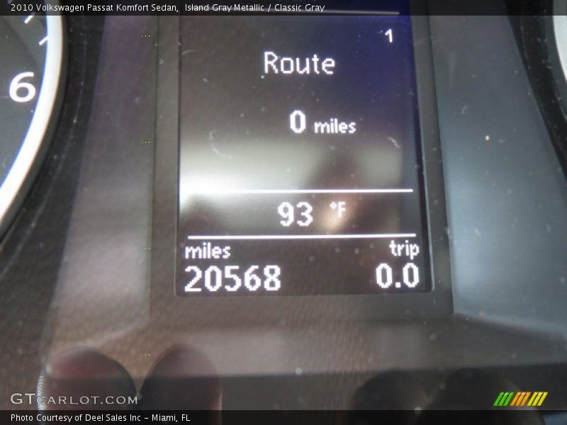 Island Gray Metallic / Classic Gray 2010 Volkswagen Passat Komfort Sedan