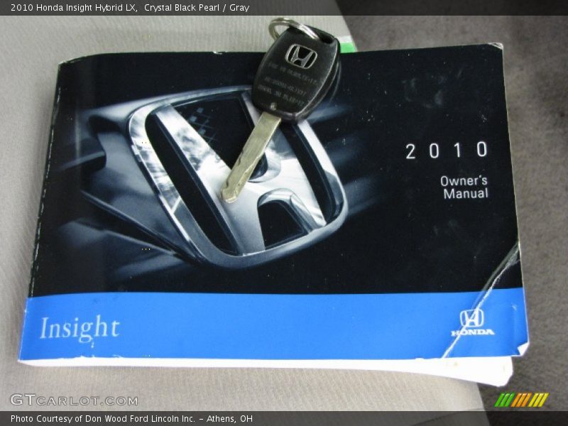 Crystal Black Pearl / Gray 2010 Honda Insight Hybrid LX