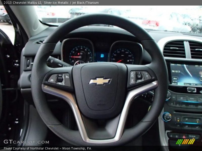 Silver Ice Metallic / Jet Black/Titanium 2013 Chevrolet Malibu LS