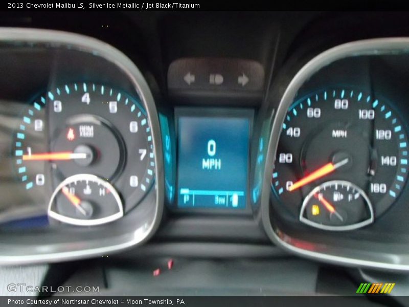 Silver Ice Metallic / Jet Black/Titanium 2013 Chevrolet Malibu LS