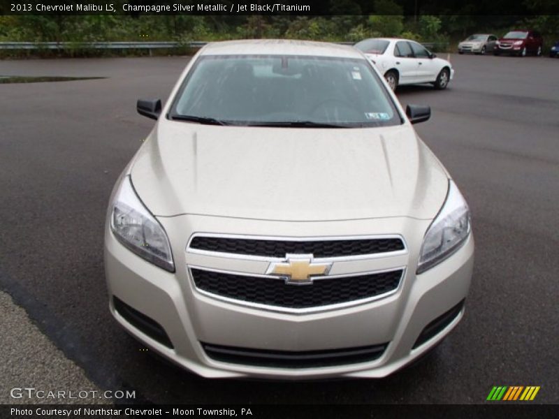 Champagne Silver Metallic / Jet Black/Titanium 2013 Chevrolet Malibu LS