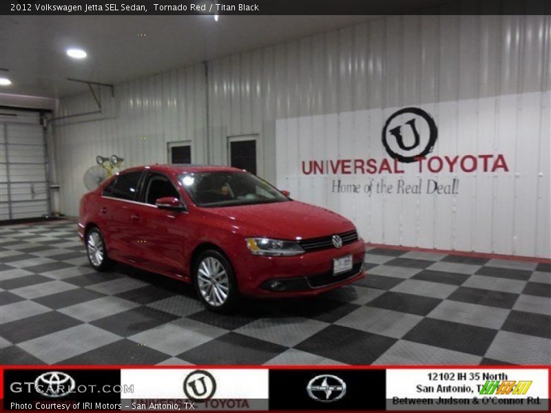 Tornado Red / Titan Black 2012 Volkswagen Jetta SEL Sedan