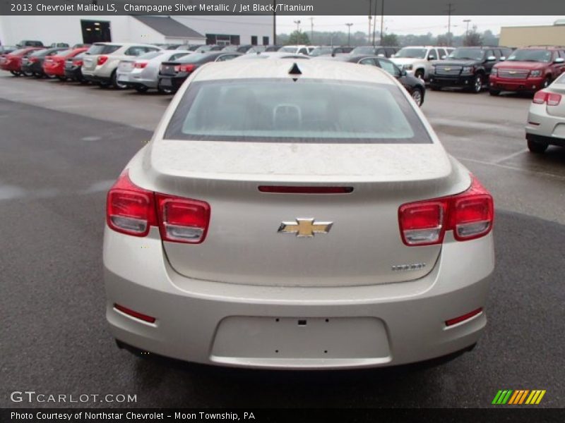 Champagne Silver Metallic / Jet Black/Titanium 2013 Chevrolet Malibu LS