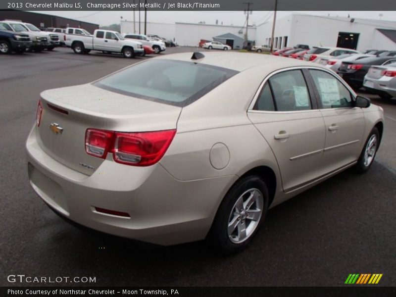 Champagne Silver Metallic / Jet Black/Titanium 2013 Chevrolet Malibu LS