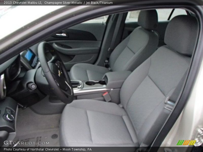 Champagne Silver Metallic / Jet Black/Titanium 2013 Chevrolet Malibu LS