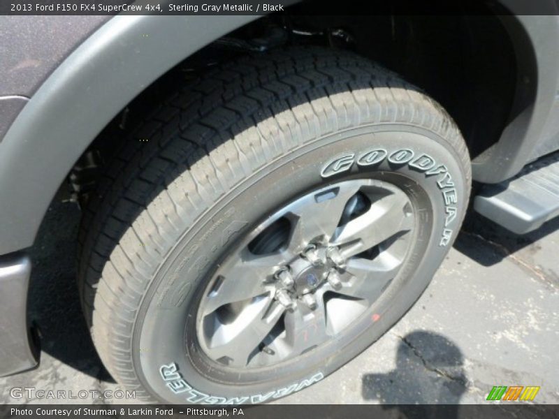 Sterling Gray Metallic / Black 2013 Ford F150 FX4 SuperCrew 4x4