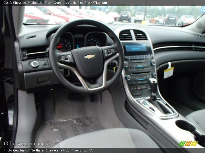 Black Granite Metallic / Jet Black/Titanium 2013 Chevrolet Malibu LS
