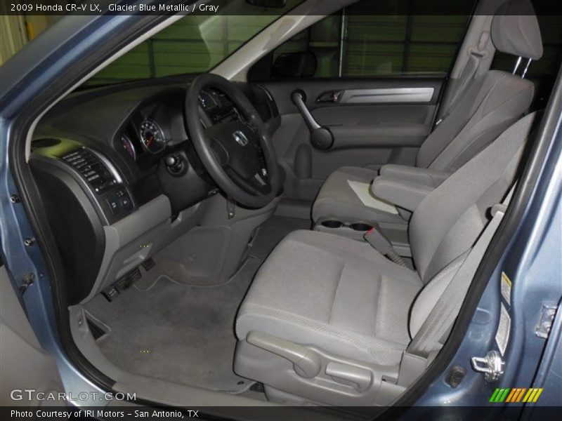 Glacier Blue Metallic / Gray 2009 Honda CR-V LX