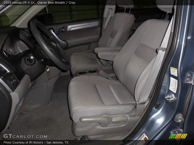 Glacier Blue Metallic / Gray 2009 Honda CR-V LX