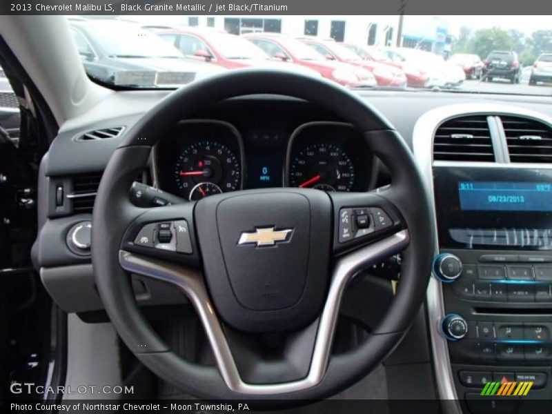 Black Granite Metallic / Jet Black/Titanium 2013 Chevrolet Malibu LS